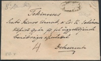 ~1838 Portós levél 'Tállya' - Debreczin