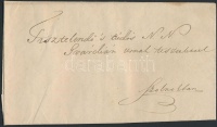 1842 Hivatalos levél Öcsöd - Szolnok