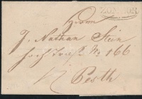 1846 Portós levél / cover with postage due 'ZOMBOR' - 'PESTH'