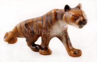 Jelzett tigris, kézzel festett, hibátlan, m:20 cm, h:43 cm