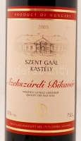 2008 Szekszárdi bikavér, száraz vörösbor (Szent Gaál pincészet), 0,75 l, fogyaszthatósága nem bevizsgált