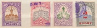 1924-1938 4 db klf Szeget városi illetékbélyeg