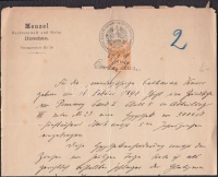 1906 Okmány porosz okmány bélyeggel