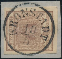1850 6kr HP III. szép / óriási szélekkel 'KRONSTADT'