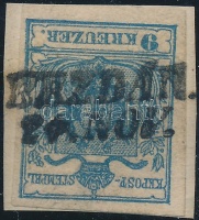 1850 9kr HP III. teljes / szép szélekkel 'BEZDAN'