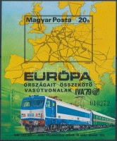 1979 Európa vasútjai vágott blokk (7.000)