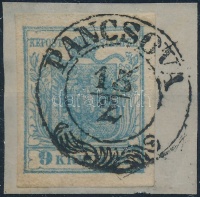 1850 9kr HP II. jó / szép szélekkel 'PANCSOVA'