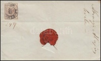 1851 3kr + 6kr HP I. tértivevényes távolsági ajánlott levélen / on registered domestic cover with recorded delivery 'ÉR-SEMJÉN' - 'SZATHMÁR'