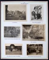 1941 Magyar katonák az elfoglalt Kijevben. 6 db fotó és képeslap képaláírásokkal / 1941 Kiew Hungarian soldiers in the occupied city. 6 photos.