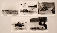 cca 1970 A Magyar Néphadsered gyakorlaton és parádén 5 db MTI sajtófotó 21x25 cm