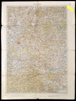 1915 Kolozsvár (és környéke) katonai térkép, A. M. Kir. Állami Térképészet, 1:200.000,  kis hibákkal, 62x47cm