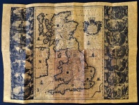 Britannia prout divisa fuit temporibus Anglo-Saxonum, praefertim durante illorum Heptarchia, reprint térkép, hajtogatva,  37x50cm