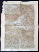 cca 1910 Lőcse környékének katonai térképe 65x50 cm