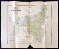 1889 Szabolcs megye térképe Gönczy Pál. Posner Lajos kiadása.55x45 cm kis szakadásokkal
