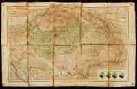 cca 1920 A szétdarabolt Magyarország az entente békeföltételei alapján, dr. Kogutowicz Károly, Magyar Földrajzi Intézet Rt., 69×44 cm