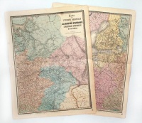 1850 Kelet Európa nagyméretű térkép E. Andriveau-Goujon. Acélmetszet. 2 részben /
1860 E. Andriveau-Goujon: Etched map of Eastern Europe 70x110 cm