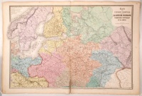 1850 Kelet-Európa nagyméretű térkép Oroszországgal és a Oszmán birodalommal. E. Andriveau-Goujon. Acélmetszet. /
1860 E. Andriveau-Goujon: Etched map of Eastern Europe, Russia and the Ottoman Empire 70x110 cm