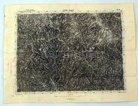 1914 Kapnik-Bánya térkép, K. u.K. Militargeographisches, hajtogatva, 46x62cm