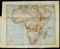 1885 Petermanns Geographische Mitteilungen, Band 31. Gotha, Justus Perther Verlag. 20 db vegyes, főleg Afrika tematikájú érdekes, részletes térképlap, különféle méretekben, az elején és a végén hiánnyal.