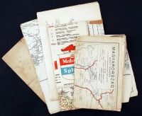 cca 1890-1960 4 db közlekedési térkép. Busz, vonat, autó / 4 traffic maps