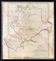 cca 1790-1800 Csongrád vármegye térképe, készítette Vertics József földmérő, 29x27 cm