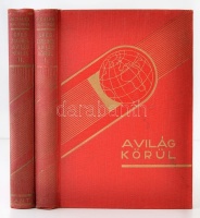 Richard Halliburton: Üres zsebbel a világ körül I-II. Ford. Fodor Erzsébet.  Bp., 1931, Dante kiadó. Kiadói aranyozott egészvászon-kötésben, enyhén kopottas gerinccel.