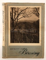 Antalffy Gyula: Börzsöny. Bp., 1957, Bibliotheca (Magyar tájak). Félvászon kötésben, kicsit szakadt papír védőborítóval, egyébként jó állapotban.