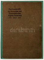 Zeitschrift des Deutschen und Österreichisen Alpenverein. 1917. Innsbruck, 1917. Verlag des D. und Ö. Alpenvereins. Nagyon sok képpel. Modern egészvászon kötésben, szép állapotban / With many illustrations, in modern full linen binding, in