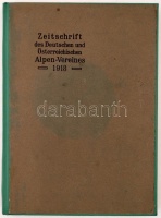 Zeitschrift des Deutschen und Österreichisen Alpenverein. 1918. Innsbruck, 1918. Verlag des D. und Ö. Alpenvereins. Nagyon sok képpel. Modern egészvászon kötésben, szép állapotban / With many illustrations, in modern full linen binding, in