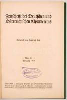Zeitschrift des Deutschen und Österreichisen Alpenverein. 1918. Innsbruck, 1918. Verlag des D. und Ö. Alpenvereins. Nagyon sok képpel. Modern egészvászon kötésben, szép állapotban / With many illustrations, in modern full linen binding, in