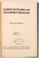 Zeitschrift des Deutschen und Österreichisen Alpenverein. 1919. Innsbruck, 1919. Verlag des D. und Ö. Alpenvereins. Nagyon sok képpel. Modern egészvászon kötésben, szép állapotban / With many illustrations, in modern full linen binding, in