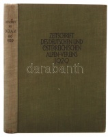 Zeitschrift des Deutschen und Österreichisen Alpenverein. 1929. Innsbruck, 1929. Verlag des D. und Ö. Alpenvereins. Nagyon sok képpel. Egészvászon kötésben, szép állapotban / With many illustrations, in  full linen binding, in nice
