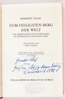 Tichy, Herbert: Zum heiligsten Berg der Welt - Auf Landstraßen und Pilgerpfaden in Afghanistan, Indien und Tibet. Wien, 1937 Seidel.