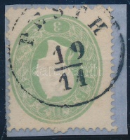 1861 3kr zöld / green 'PESTH'