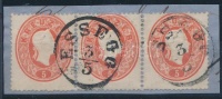 1861 5kr hármascsík / stripe of 3 'ESSEGG'