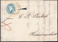 1862 15kr levélen / On cover 'TEMESVÁR B.H.' - Hermannstadt