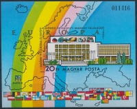 1983 Madridi Találkozó vágott blokk (3.200)
