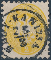 1864 2kr sárga / yellow 'NAGY-KANIZSA'