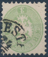 1864 3kr zöld / green 'PESTH'