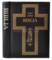 Nagy képes biblia. Pécs, 1972, Szent István Társulat. Aranyozott, kiadói műbőr kötésben.