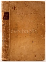 Eminentissimi Domini D. Joannis Bona... cardinalis : Opera omnia. Venetiis, 1772. Kroabeli egészbőr kötésben / In full leather binding 668p. 25x40 cm