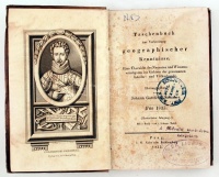 Taschenbuch zur Verbreitung geographischer Kenntnisse. Eine Übersicht des Neuesten und Wissenswürdigsten im Gebiete der gesammten Länder- und Völkerkunde. Für 1845. Prag, 1835, Hrsg. Johann Gottfried Sommer.Vászon kötésben.