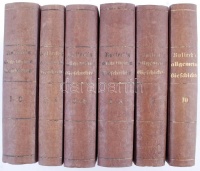 Karl von Rotteck: Allgemeine Geschichte vom Anfang der historischen Kenntniß bis auf unsere Zeiten. I-X. Braunschweig, 1854-55, Verlag von George Westermann. Hat kötetben. Korabeli félvászonkötésben, jó állapotban.