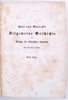 Karl von Rotteck: Allgemeine Geschichte vom Anfang der historischen Kenntniß bis auf unsere Zeiten. I-X. Braunschweig, 1854-55, Verlag von George Westermann. Hat kötetben. Korabeli félvászonkötésben, jó állapotban.
