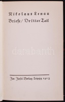 Lenau, Nikolaus: Sämtliche Werke und Briefe in 6 Bänden. Bd. I-V. Hrsg. v. Eduard Castle. Leipzig, 1910-1913, Insel. Kiadói, aranyozott egészbőr kötésben, a szerző címképeivel. A kötés kopottas, helyenként látványosan sérült /