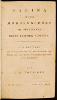 Böttiger, Carl August: Sabina oder Morgenscenen im Putzzimmer einer reichen Römerin. Ein Beytrag zur richtigen Beurtheilung des Privatlebens der Römer und zum bessern Verständniss der römischen Schriftsteller. Leipzig, 1803. Göschen, 32
