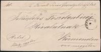 1864 Ex offo 'FACSET' - 'TEMESVÁR' - 'PESTH' - 'KÖRMEND'