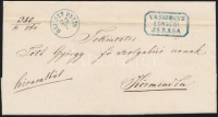 1864 Ex offo kék / blue 'ÖRI SZT.PÉTER' + kék / blue 'VASMEGYE EÖRSÉGI JÁRÁSA' - 'KÖRMEND'