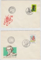 1983-1985 3 klf FDC vágott bélyeggel