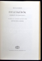 Menandros: Ítéletkérők. Magyarul és görögül. Fordította Devecseri Gábor. (Görög és latin írók 15.)  Bp., 1971, Akadémiai. Kiadói egészvászon-kötésben, borítóval. Kétnyelvű kiadvány.